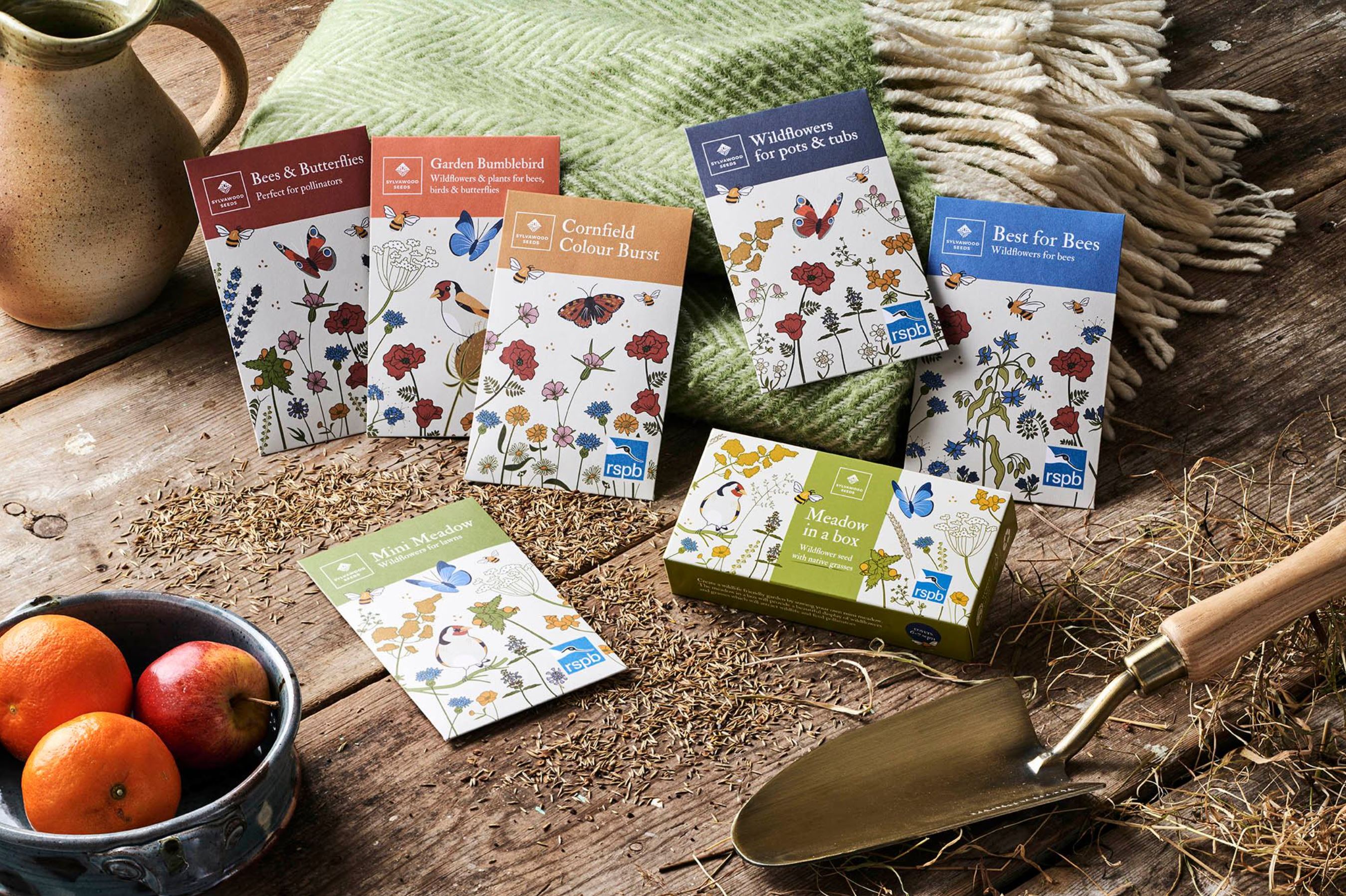 Sylvawood Seeds seed packet designs