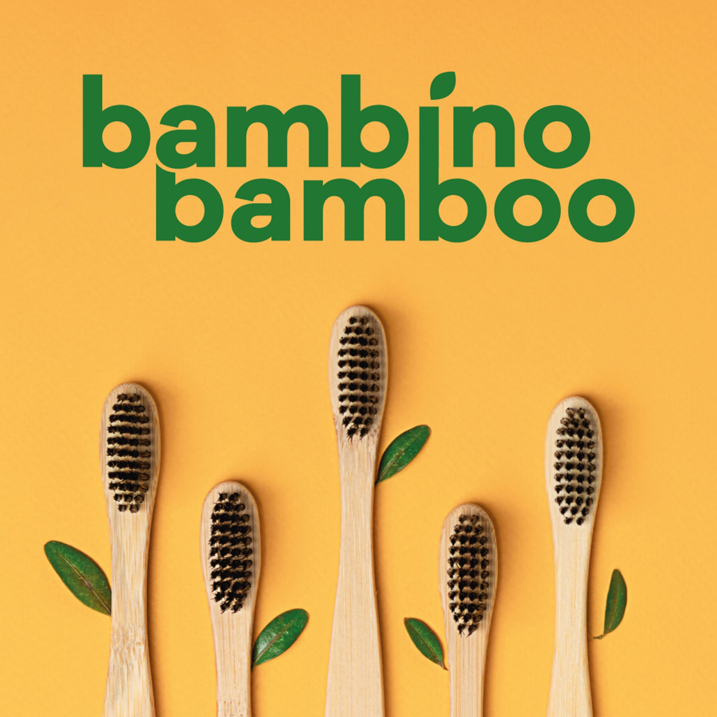 A brand design for a childrens bamboo toothbrush