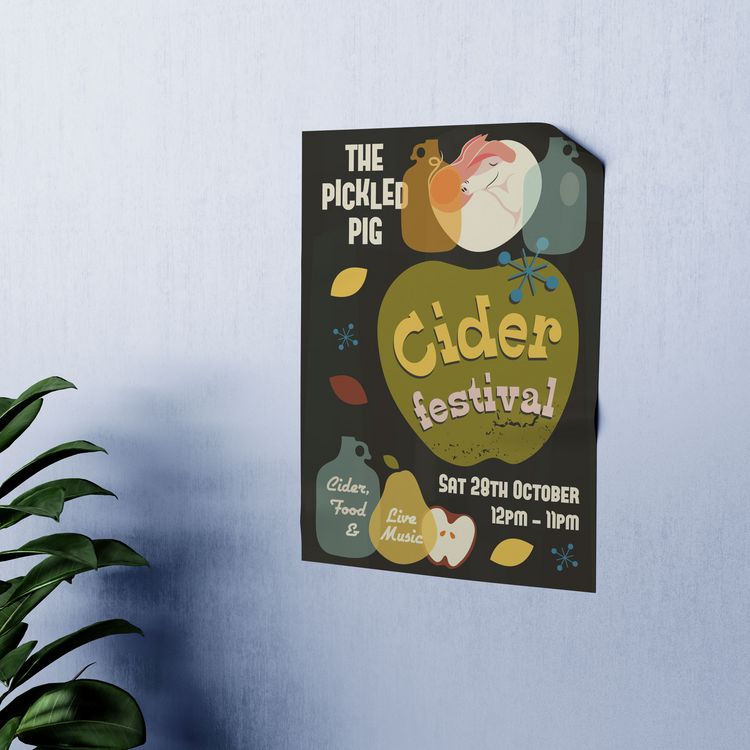 A flyer design for a cider festival