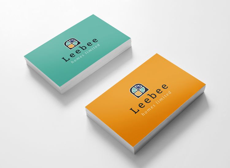 Leebee Homes limited logo and business card design